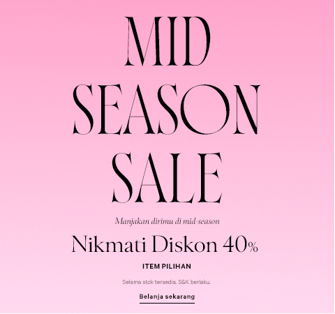 Mid-Season Sale: Enjoy Up to 40% Off Select Items