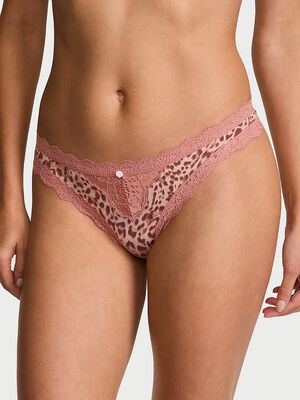 Lace-Trim Thong Panty