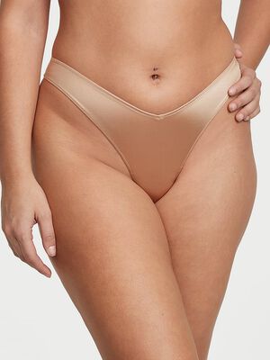 Strappy Back High-Leg Thong Panty