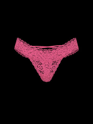 Lace Strappy-Back Thong Panty