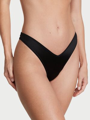 Strappy Back High-Leg Thong Panty