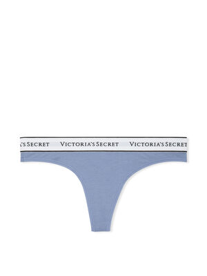 Logo Cotton Thong Panty