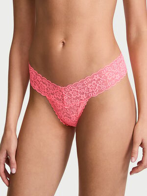 Lace Strappy-Back Thong Panty