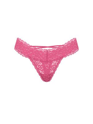 Lace Strappy-Back Thong Panty