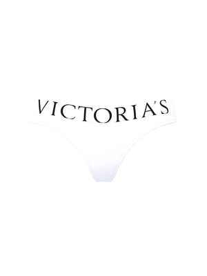 Exploded Logo Cotton Thong Panty