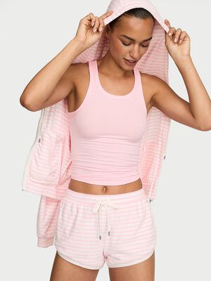 Micro Terry Curved Hem Short