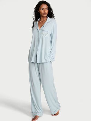 SoSoft&trade; Modal Daisy Long Pajama Set