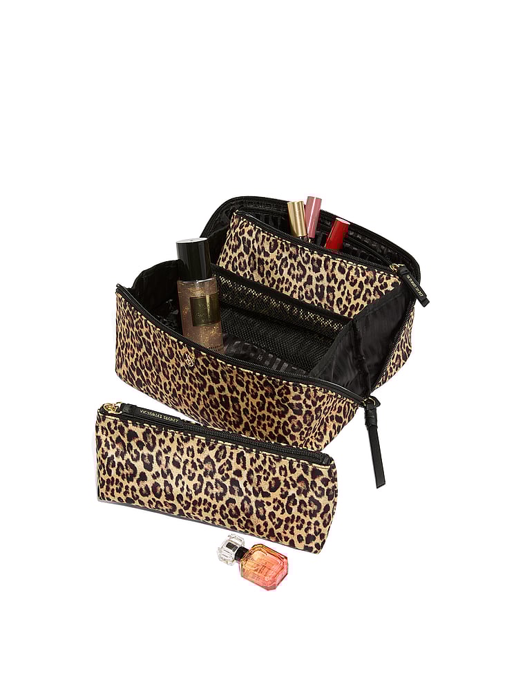 3-Piece Expandable Travel Makeup Bag image number null