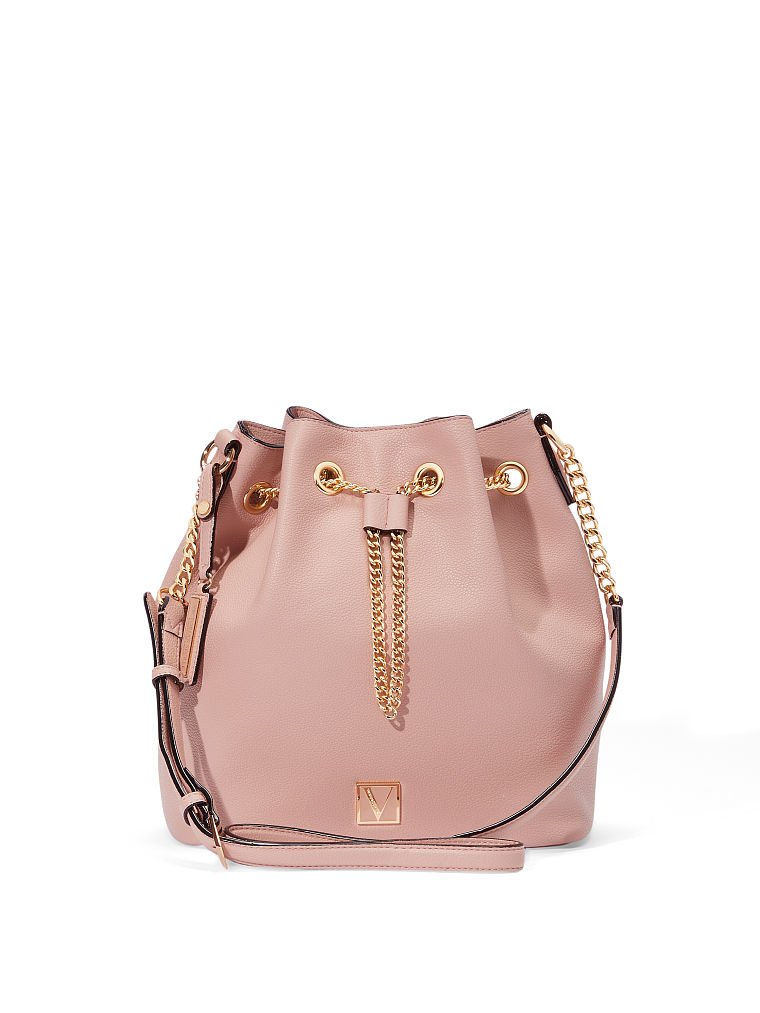 Pale pink bucket bag hotsell