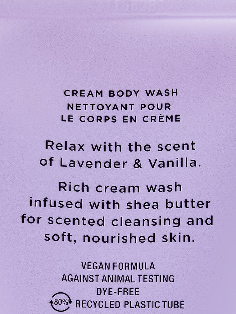 Lavender & Vanilla Cream Body Wash image number null