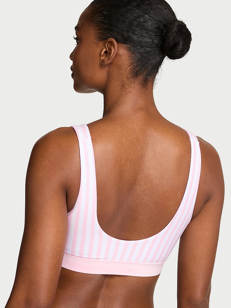 Shine Patch Lightly Lined Scoop Bralette image number null