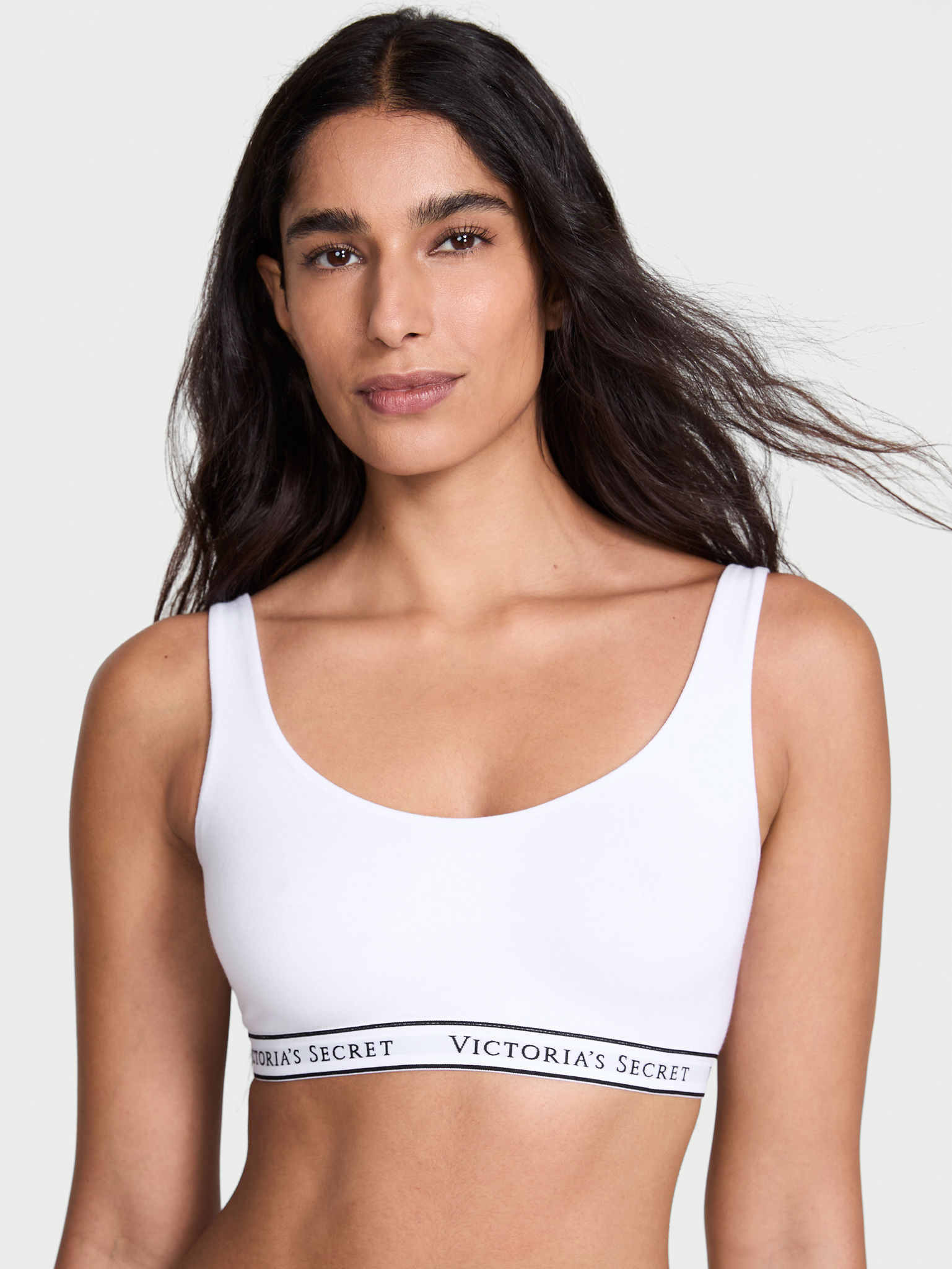 Cotton Wireless Scoop Bralette image number null