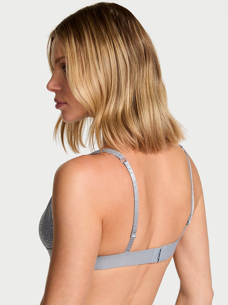 Shine Cotton Wireless Plunge Bralette image number null