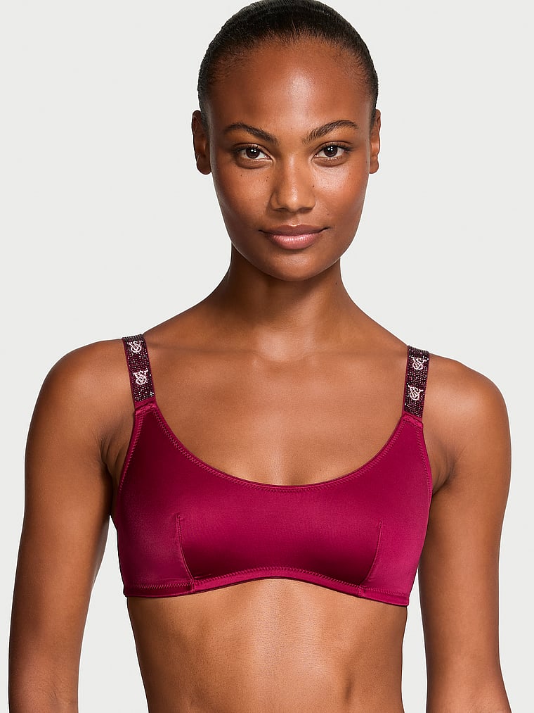 Shine Strap Scoop Bralette image number null