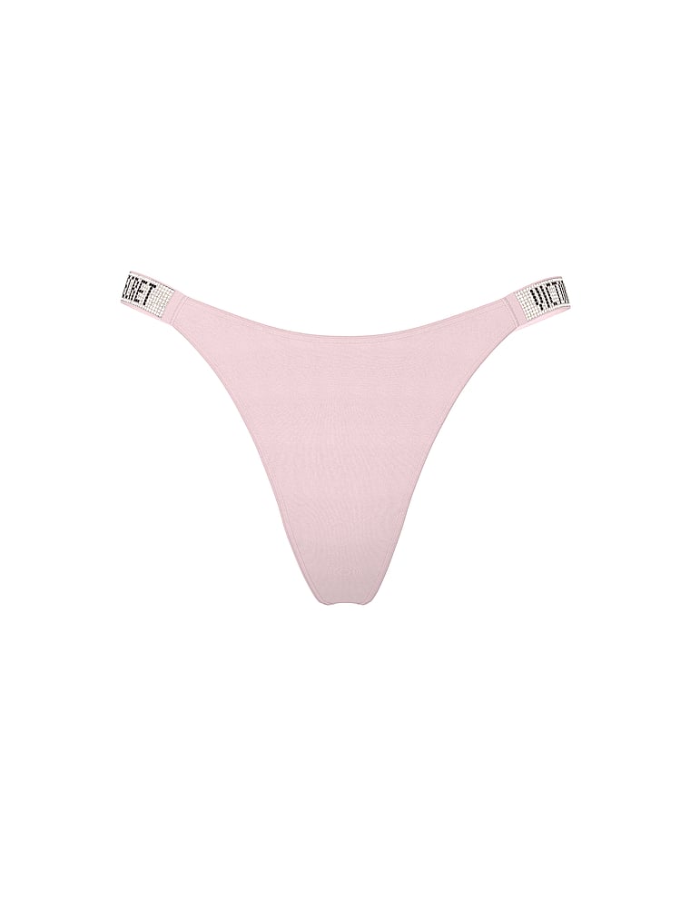 Shine Strap Thong Panty image number null