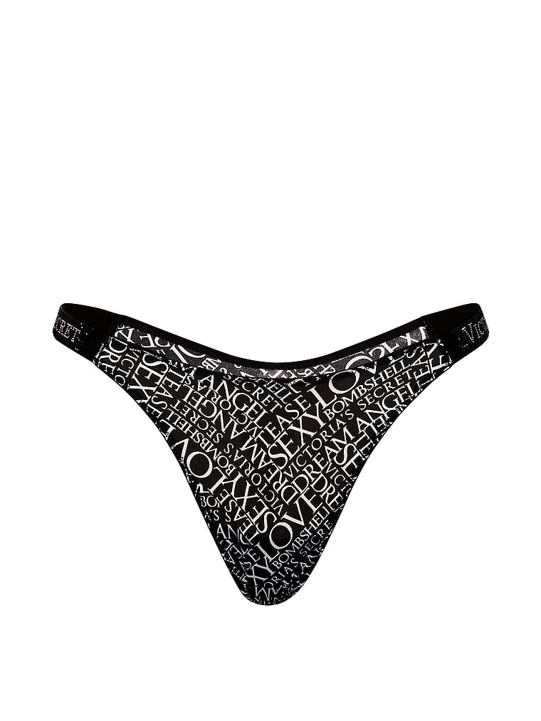 Shine Strap Thong Panty image number null