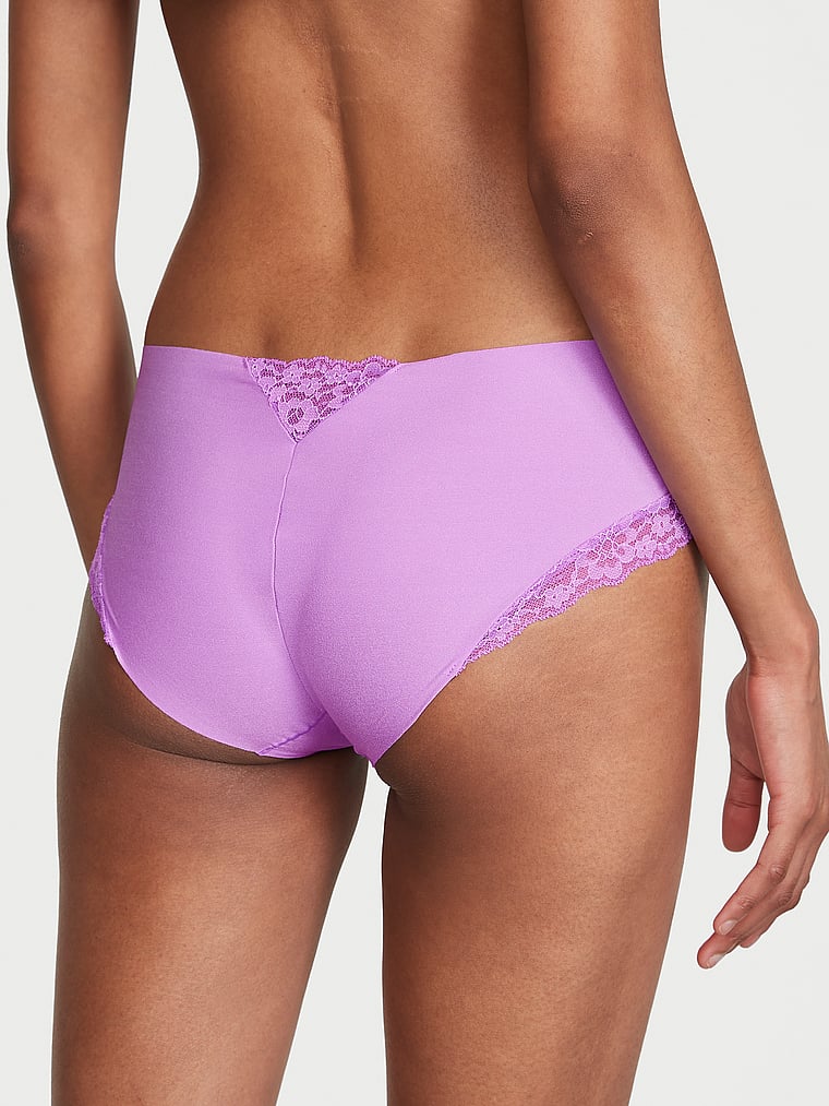 No-Show Lace-Trim Hiphugger Panty image number null
