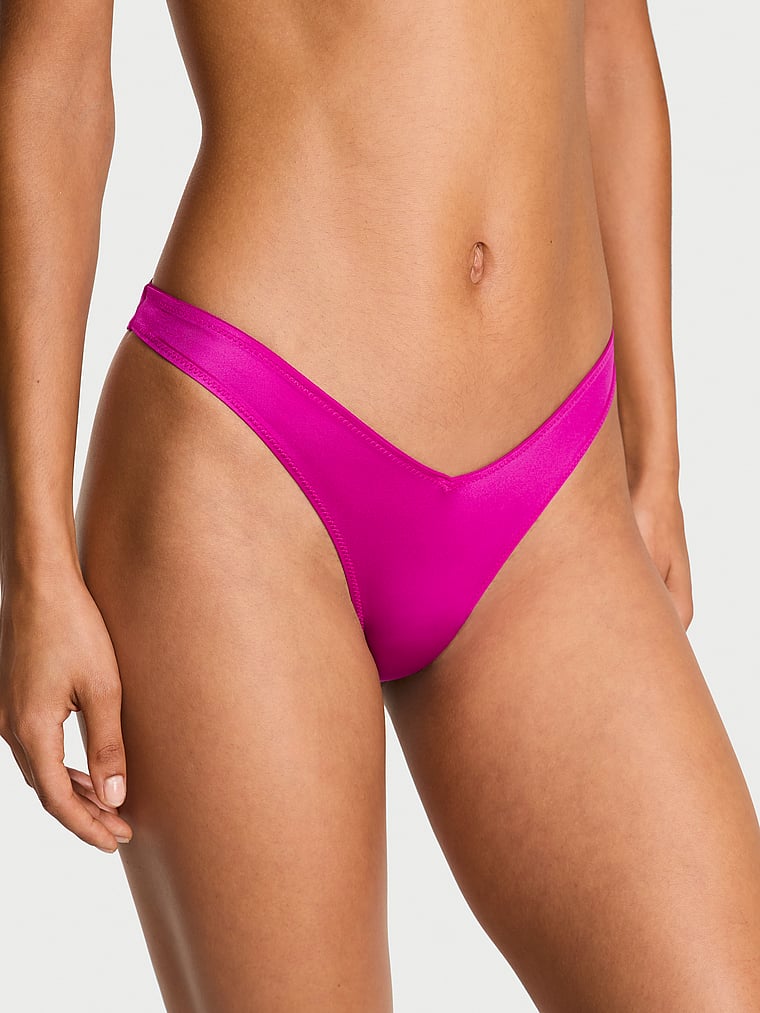 Strappy Back High-Leg Thong Panty image number null