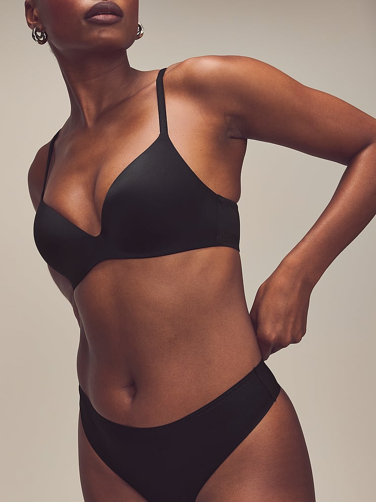 Body by Victoria Flex Mid-Rise Thong Panty image number null
