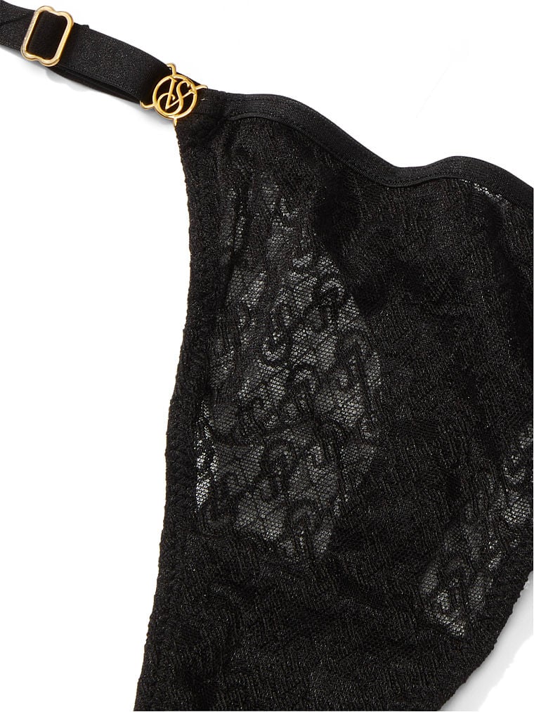 Icon by Victoria's Secret Icon Lace Adjustable Thong Panty image number null