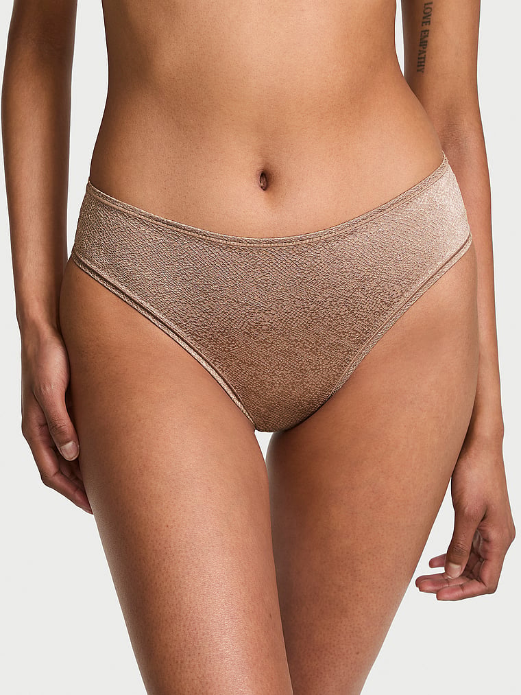 No-Show Mid-Rise Thong Panty image number null