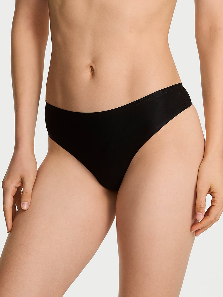 Body by Victoria Flex Mid-Rise Thong Panty image number null