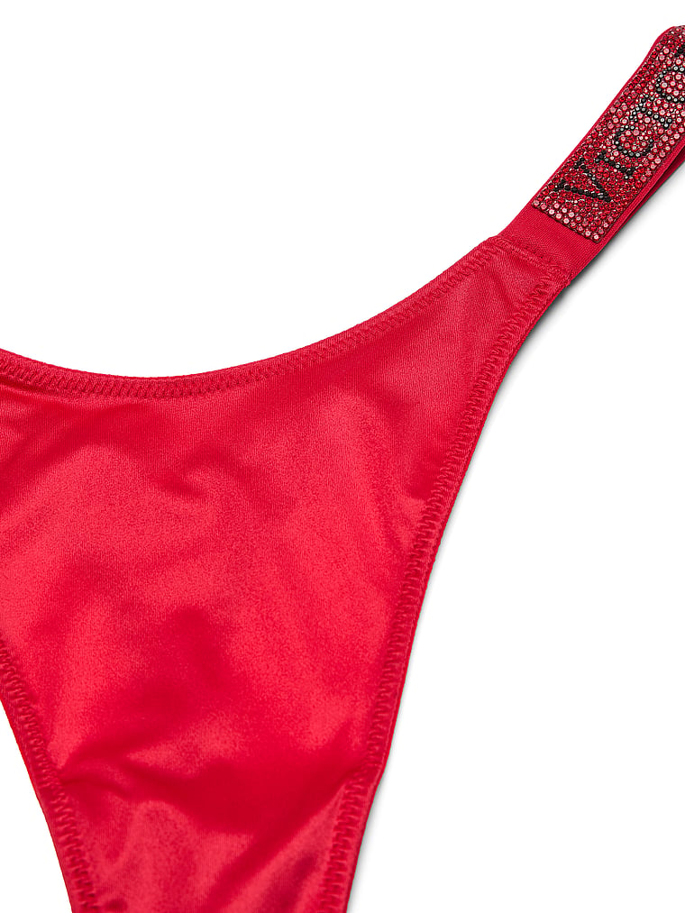 Shine Strap Thong Panty image number null