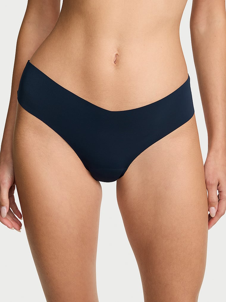 No Show Strappy Thong Panty image number null