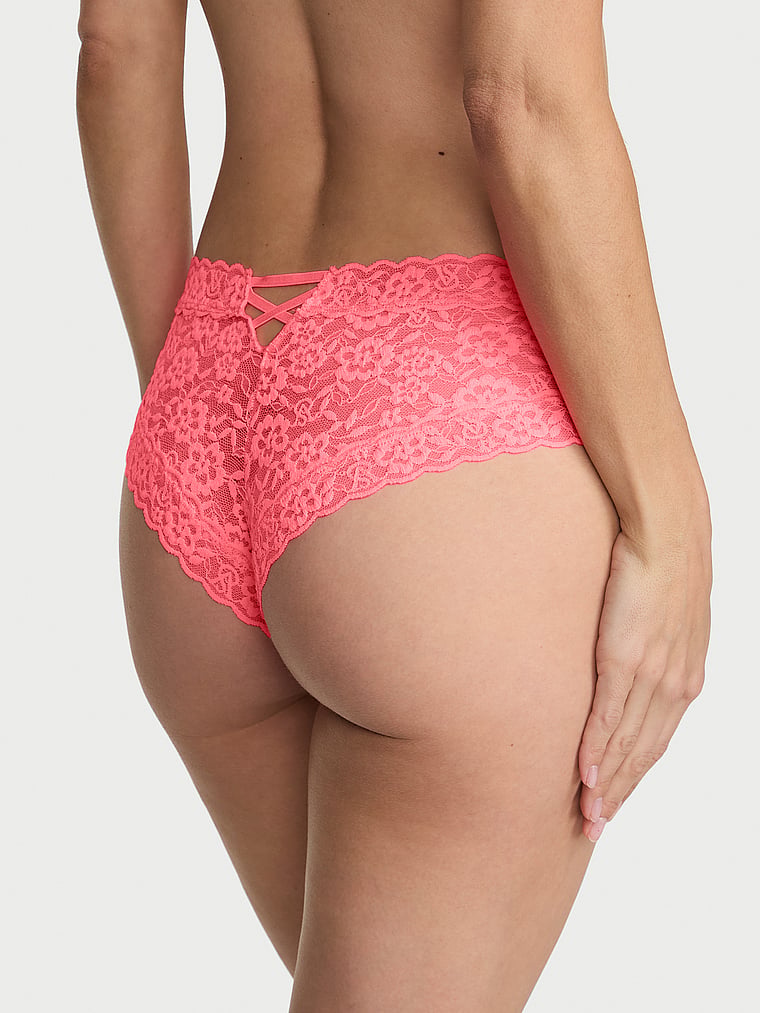 Lace Strappy-Back Cheeky Panty image number null