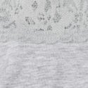 Lace Waist Cotton Cheeky Panty, Medium Heather Gray, swatch
