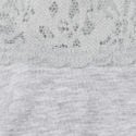 Lace Waist Cotton Cheeky Panty, Medium Heather Gray, swatch