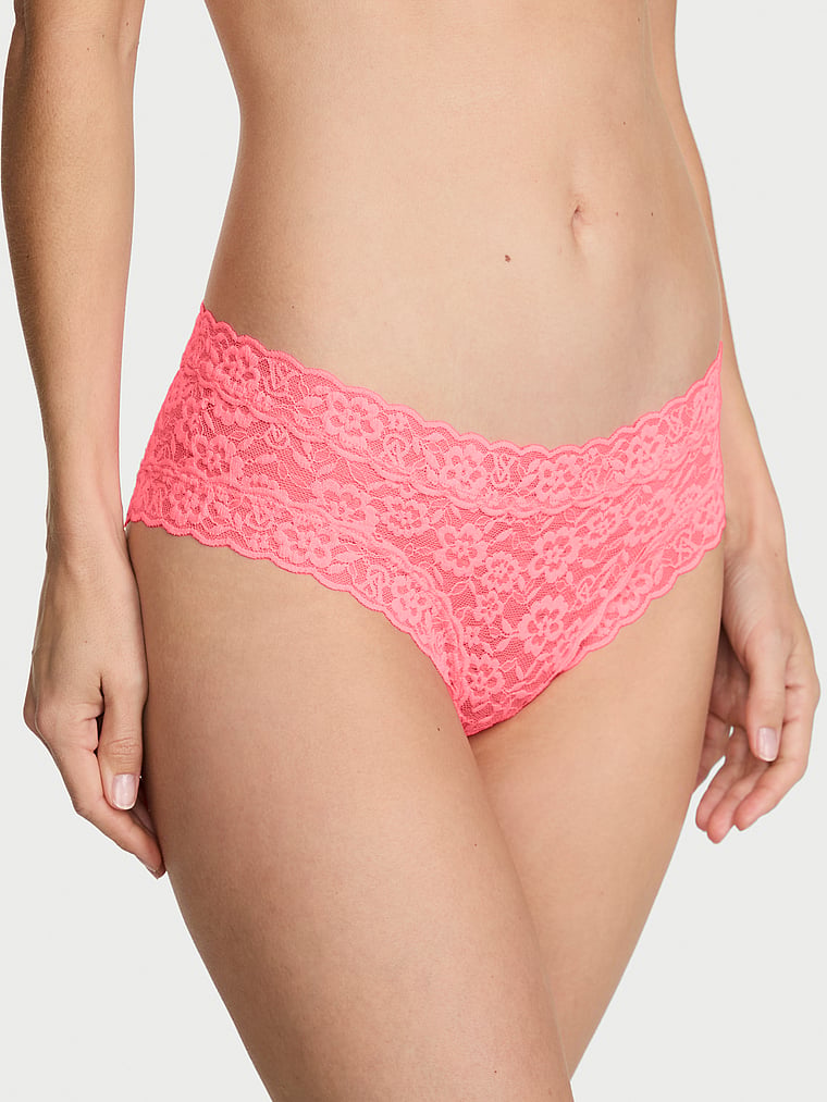 Lace Strappy-Back Cheeky Panty image number null