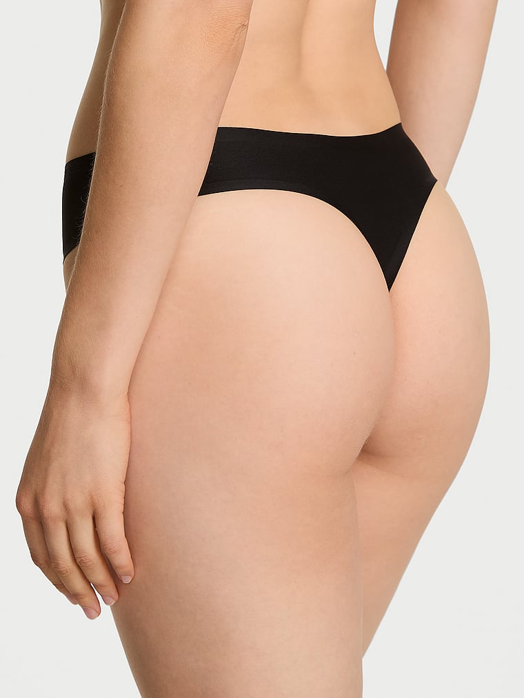 Body by Victoria Flex Mid-Rise Thong Panty image number null