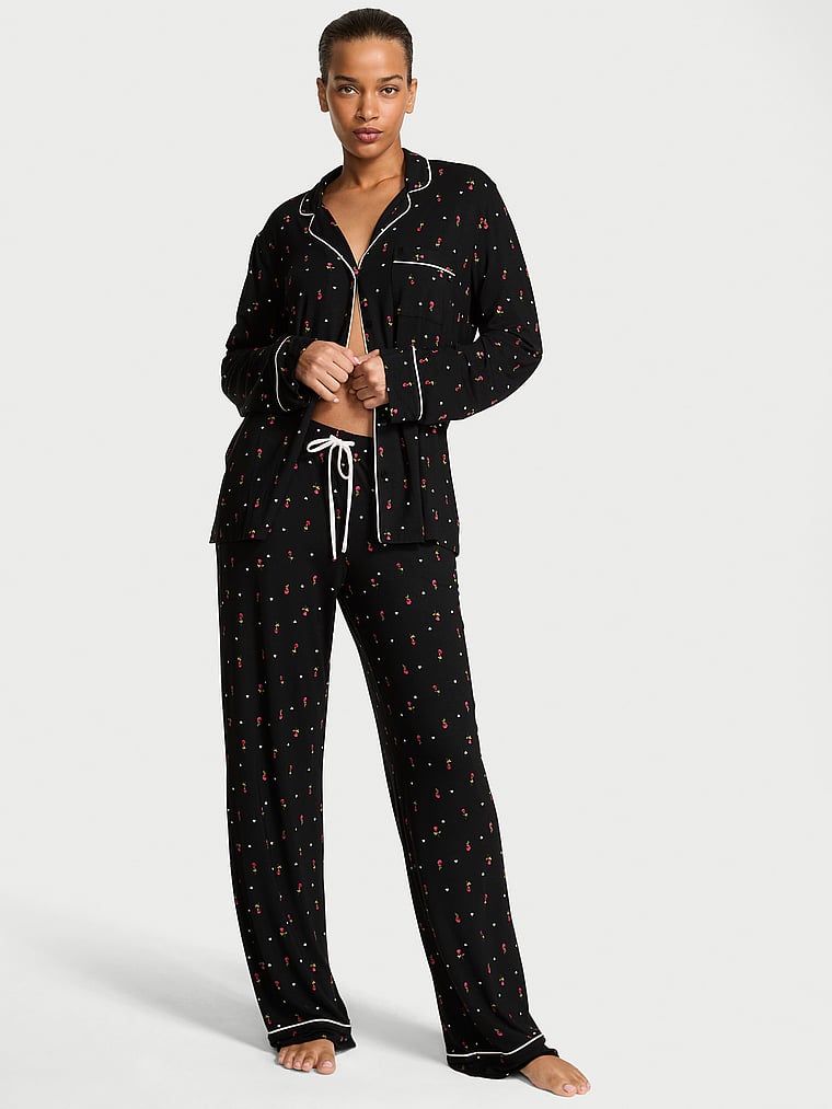 Modal Soft Long Pajama Set image number null