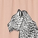 Satin Long Pajama Set, Evening Blush Leopards, swatch