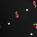 SoSoft&trade; Modal Long Pajama Set, Black/ultra Pink Ditsy Rose, swatch