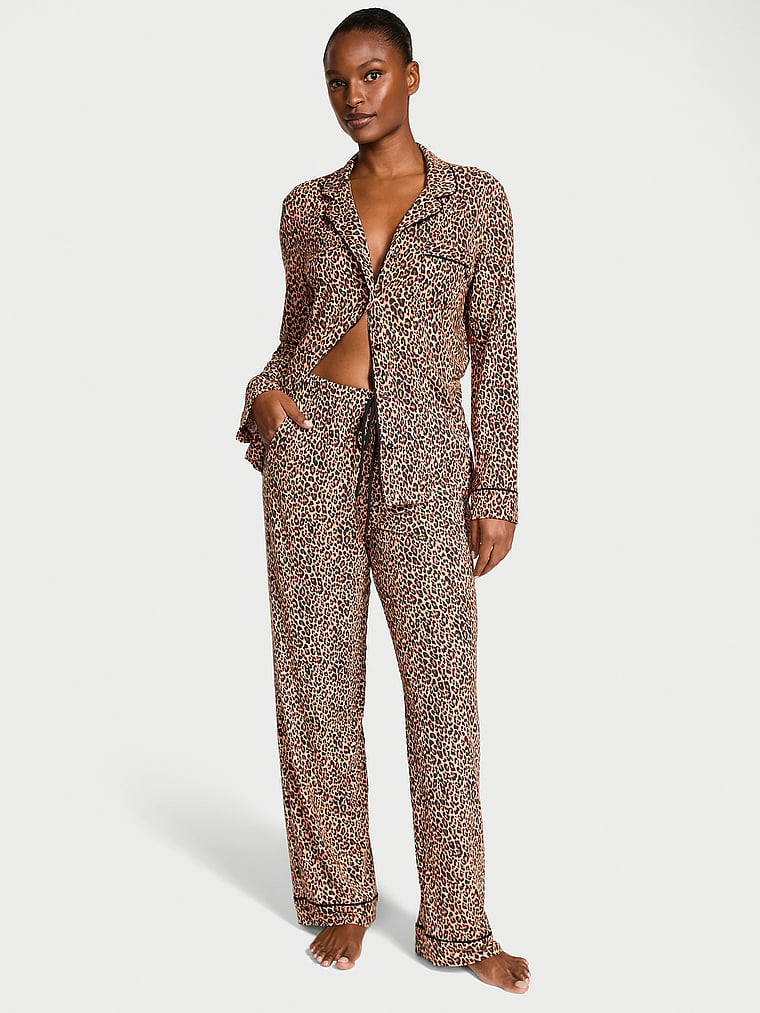 Modal Soft Long Pajama Set image number null