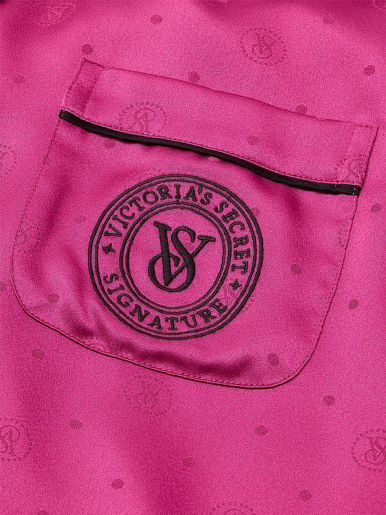 Satin Long Pajama Set image number null