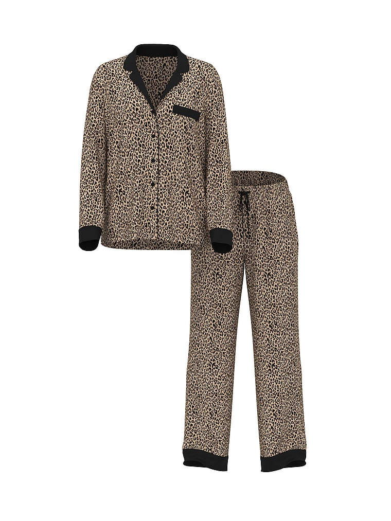 Modal Soft Long Pajama Set image number null