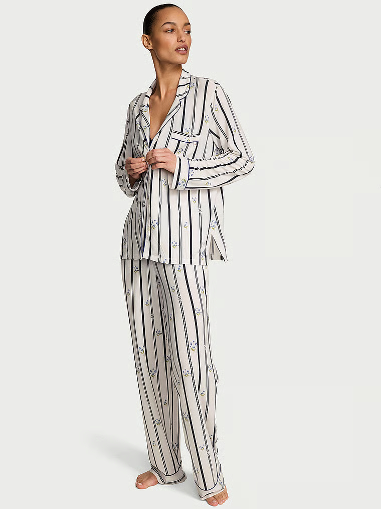 Modal Soft Long Pajama Set image number null