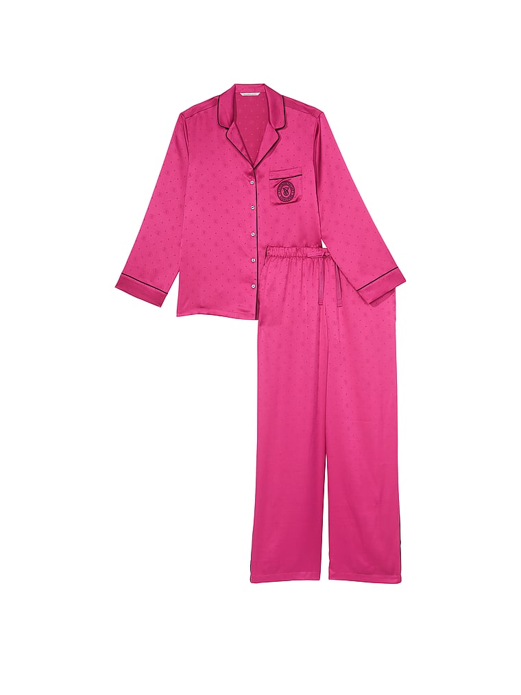 Satin Long Pajama Set image number null