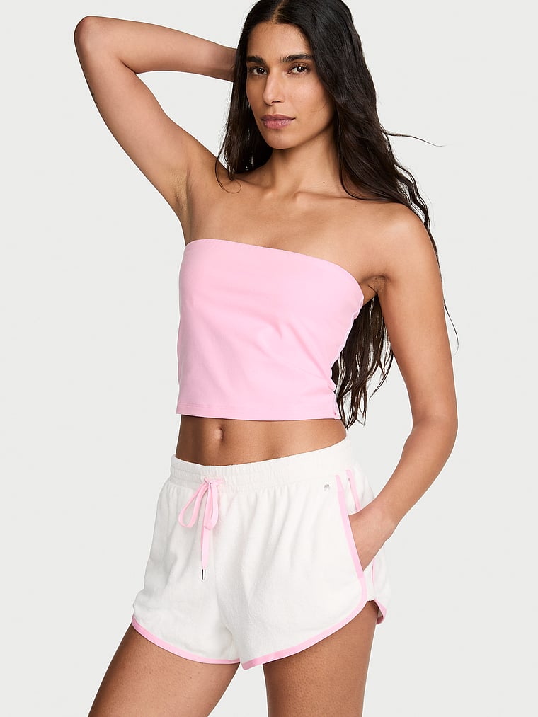 Micro Terry Curved Hem Short image number null